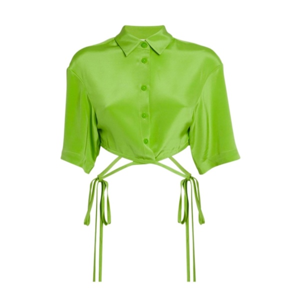 Christopher Esber NEW Green Cropped Top - Picture 1 of 2